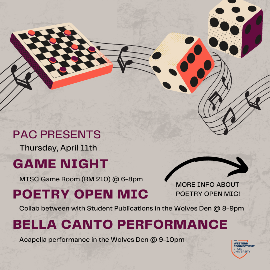 Game Night, Poetry Open Mic, & Bella Canto Performance